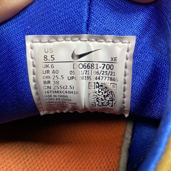 Nike Air Hurache ACG Campfire Orange Blue Gold Size Women’s US 8.5 EU 40 - Picture 15 of 15